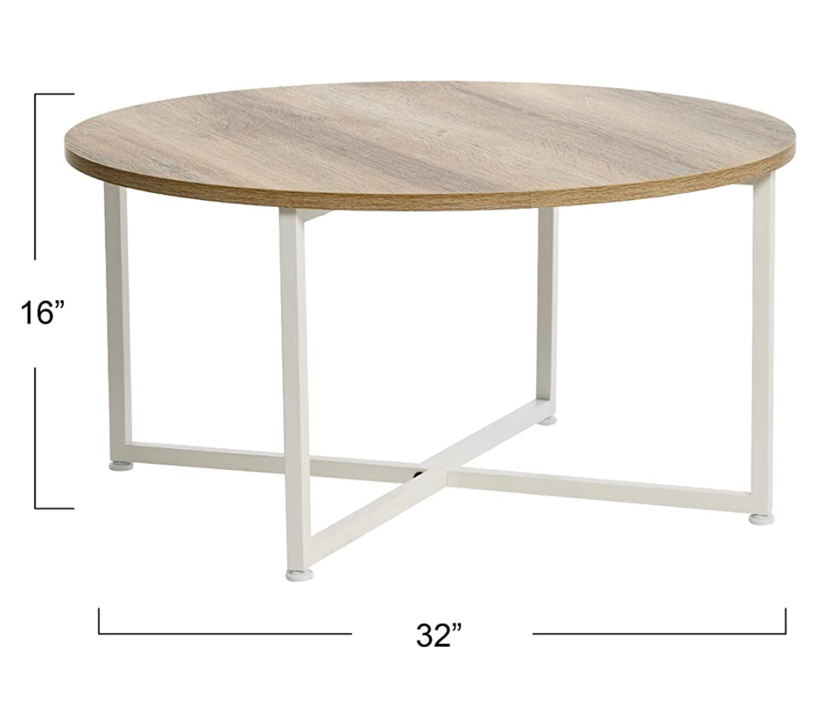 Household Essentials Coffee Table, Coastal Oak