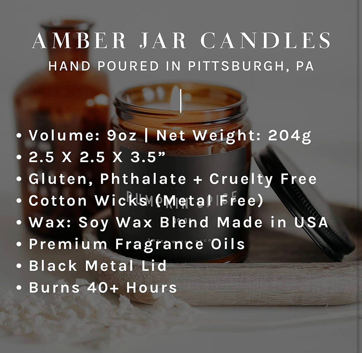 Mulled Cider Candle | Apple, Cinnamon, Cranberries, and Orange Fall Scented Soy Candle