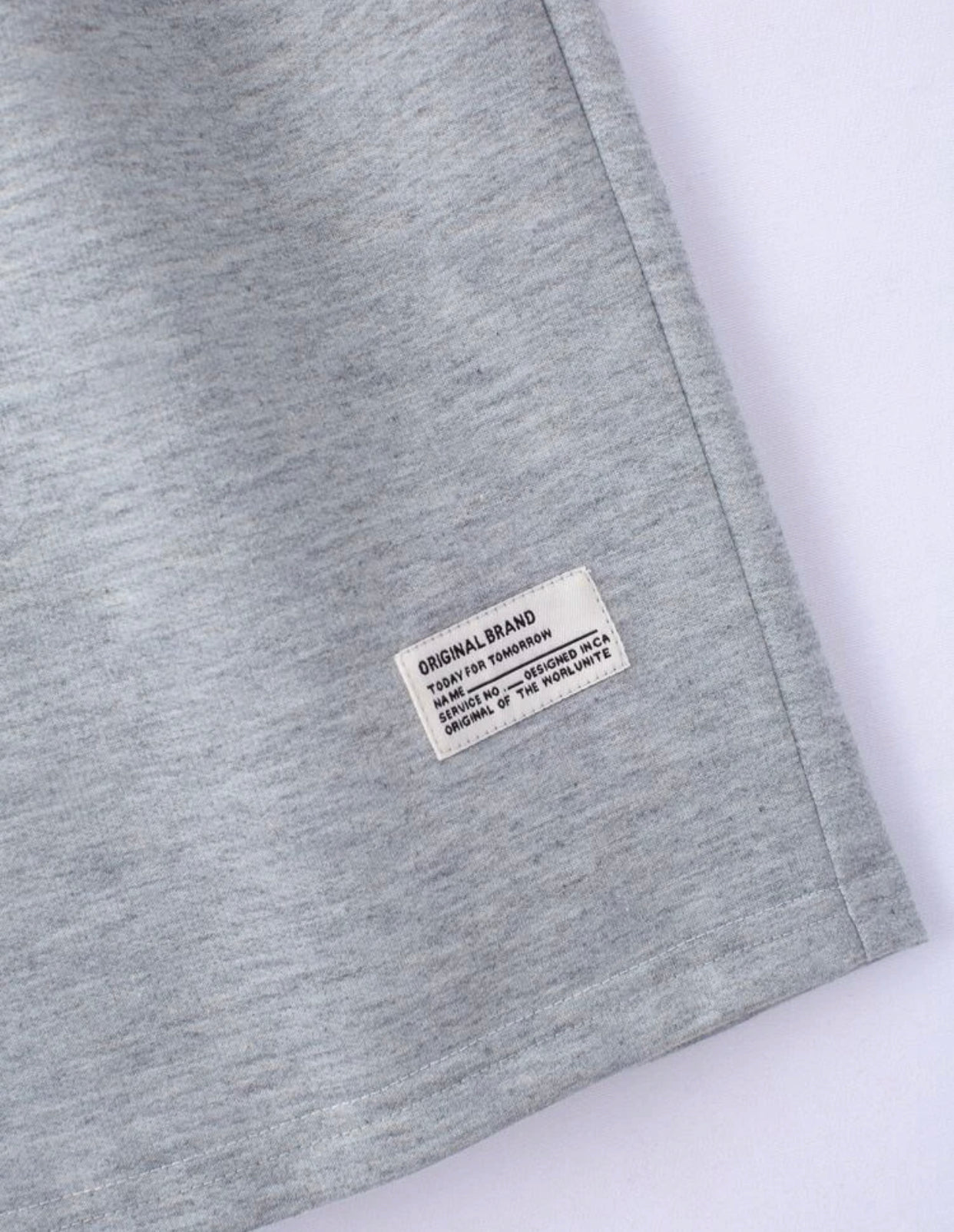 Men’s 3pcs letter patched drawstring waist track shorts