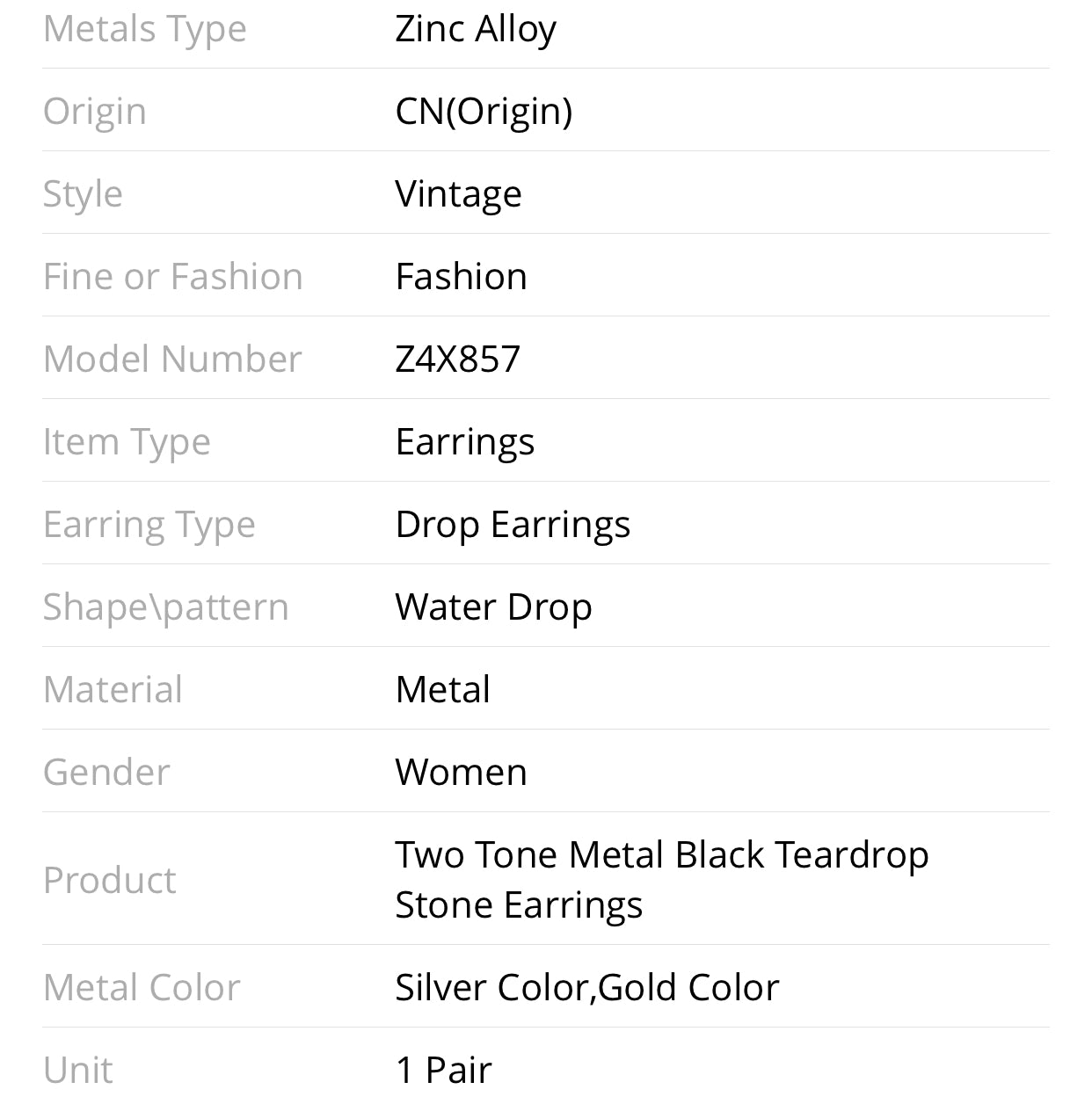 Tribal Oval Hanging Pear Earrings for Women