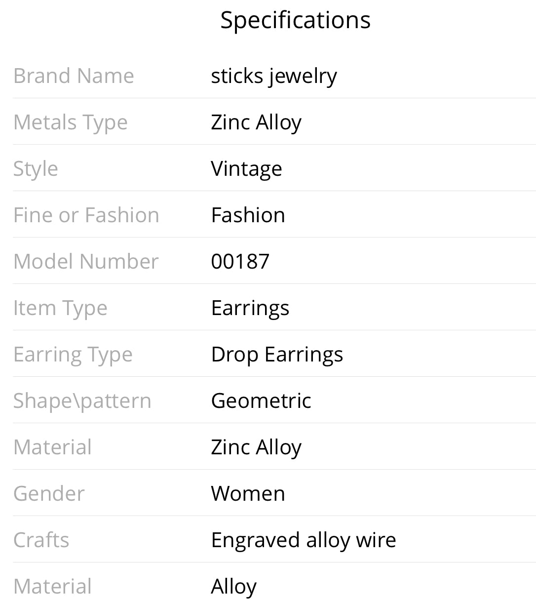 The latest fashion retro palace carved earrings