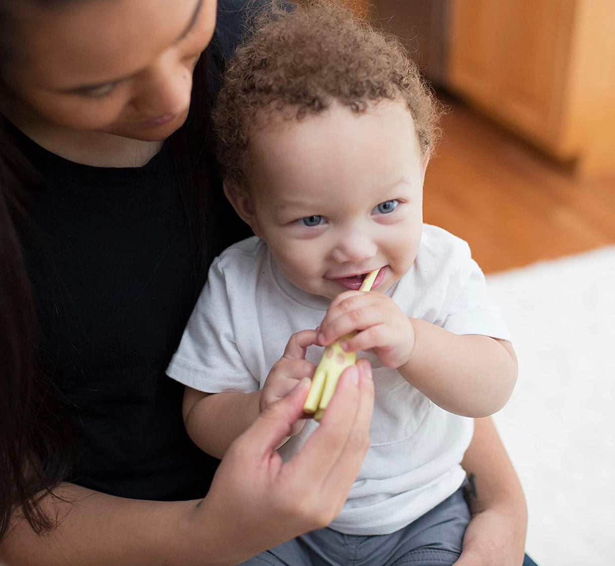 Dr. Brown's Infant-to-Toddler Training Toothbrush Set with Strawberry Fluoride-Free Toothpaste