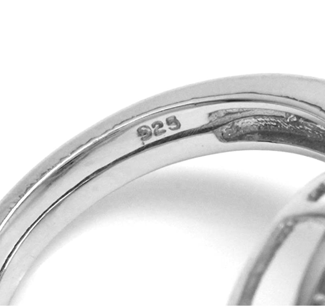 Natural Moonstone White Gold 925 Sterling Silver Feather Victorian Style Ring - Christina’s unique boutique LLC