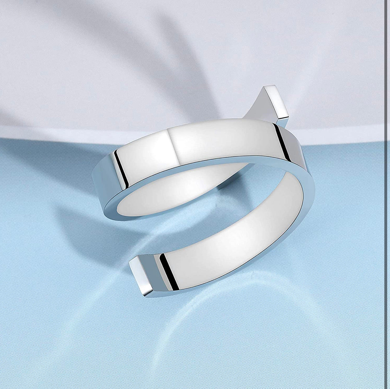 Stainless steel engraved inspirational ring - Christina’s unique boutique LLC