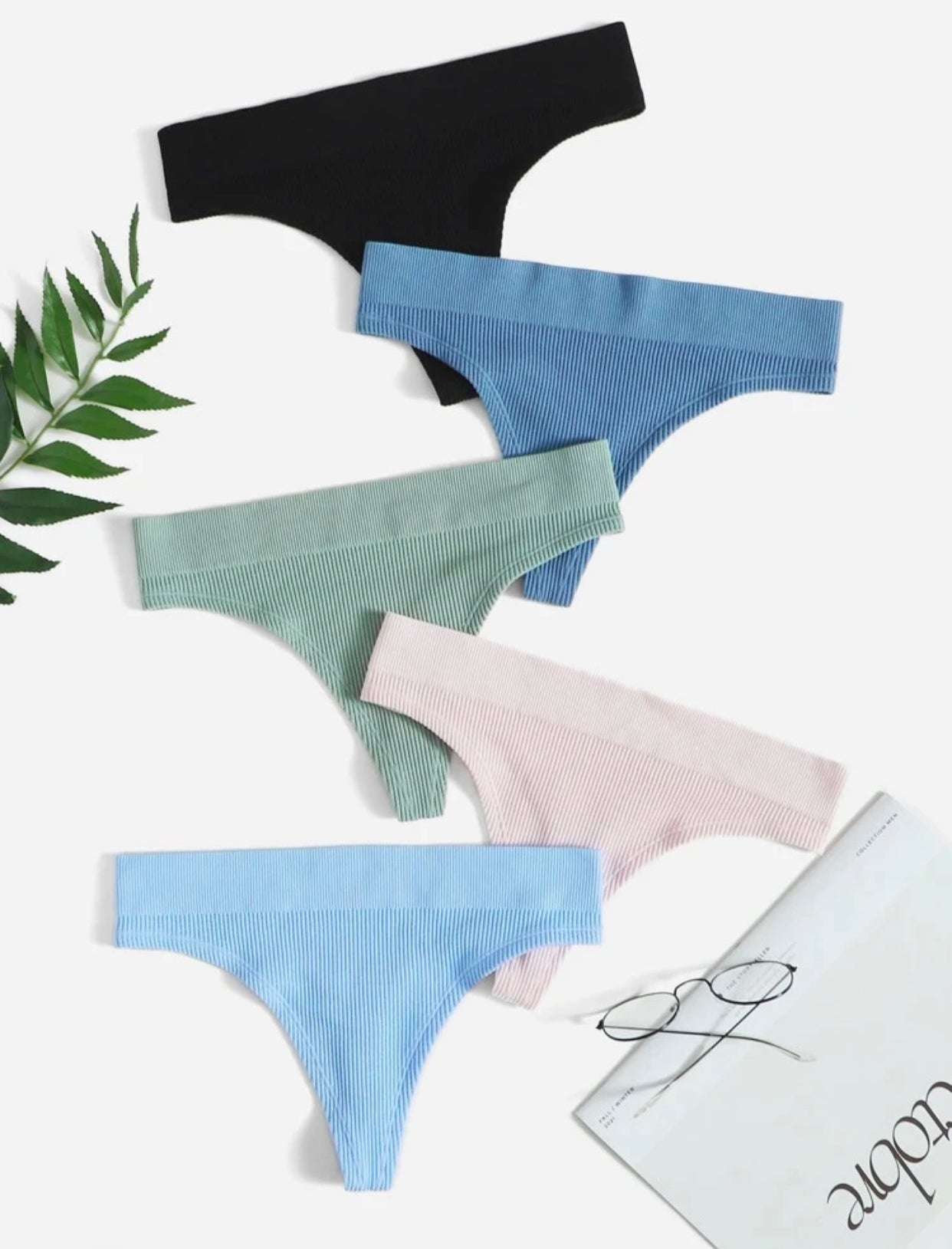 Women’s 5pcs seamless sports brief set
