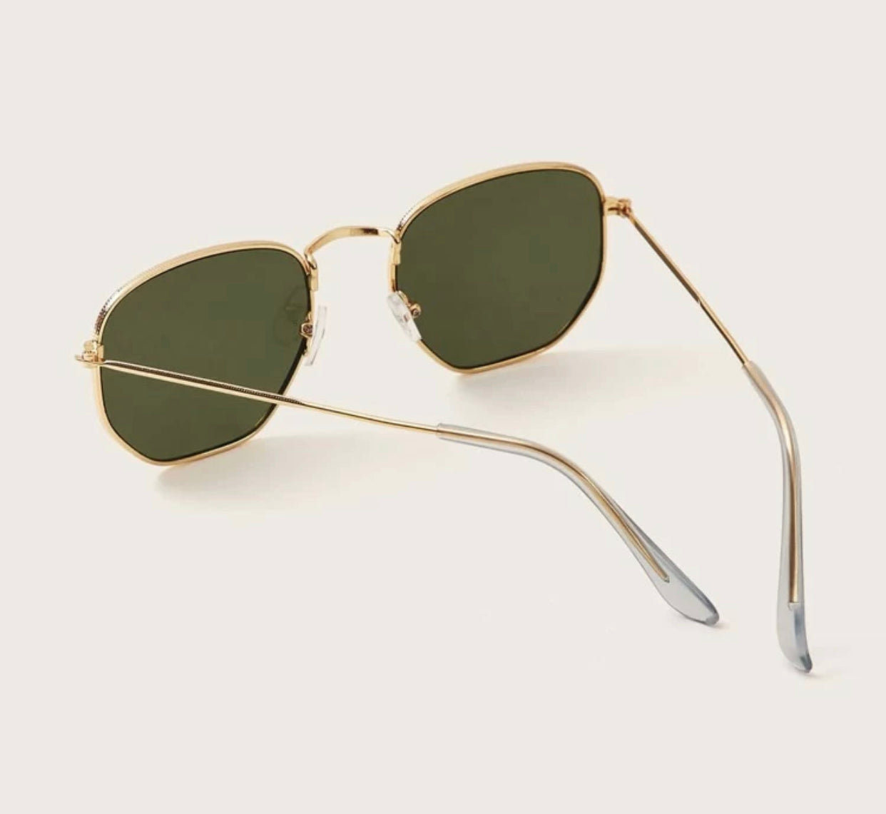 Polygon metal frame sunglasses - Christina’s unique boutique LLC