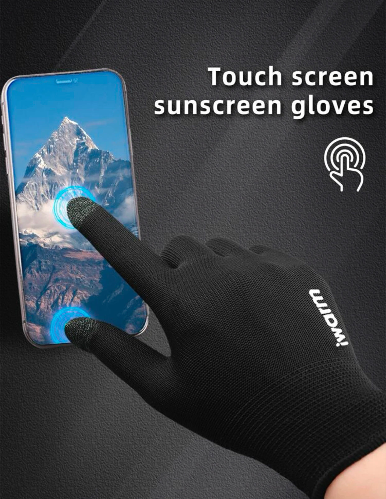 Men’s letter graphic gloves