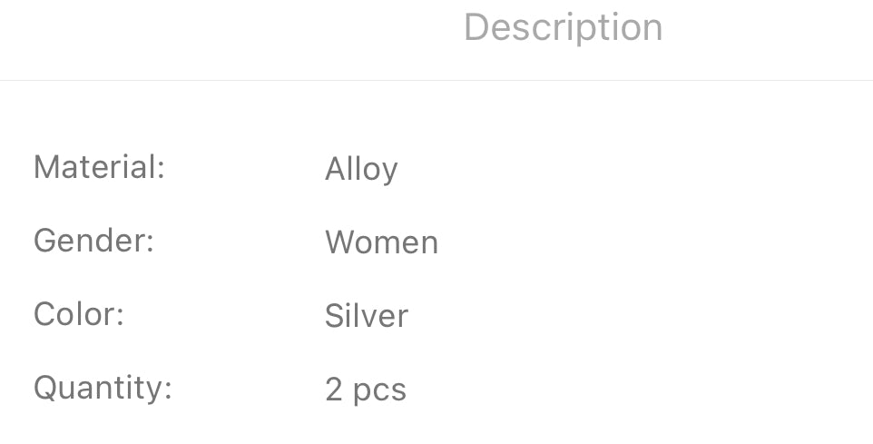 Silver decor threader earrings