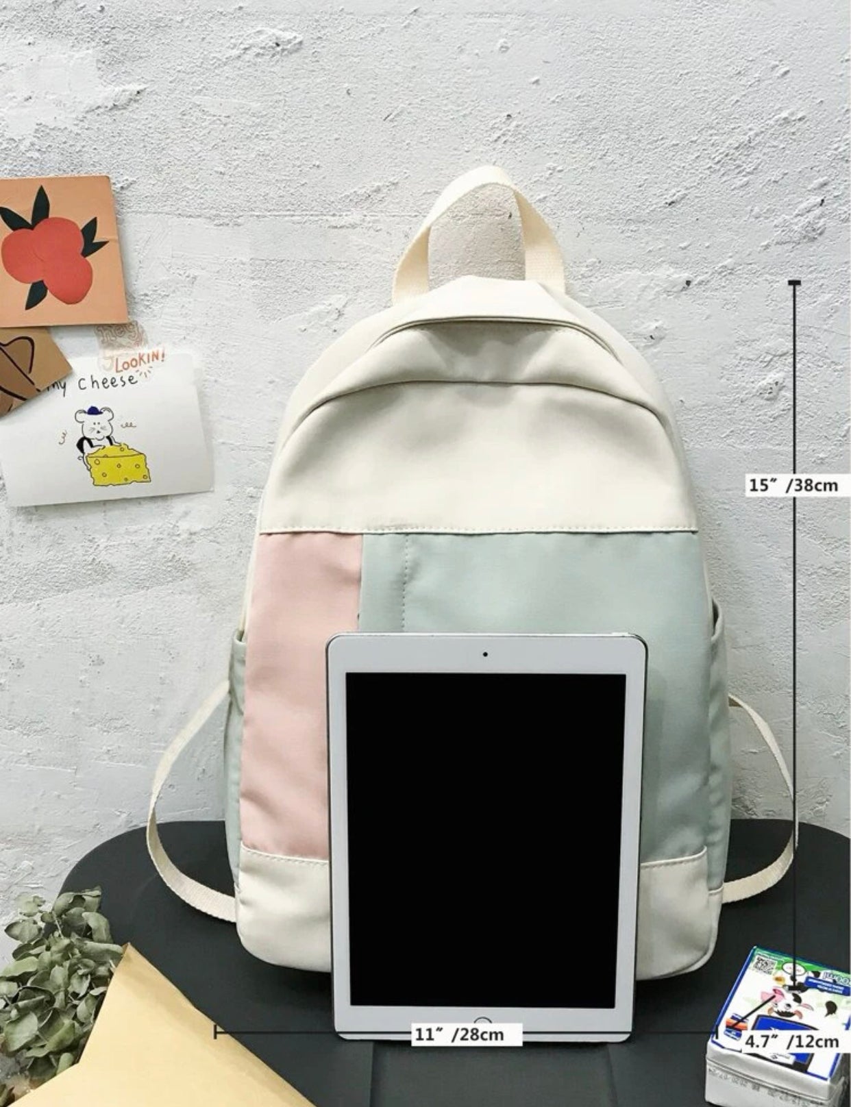 Minimalist colorblock backpack