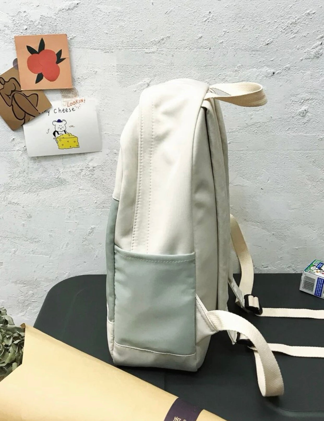 Minimalist colorblock backpack