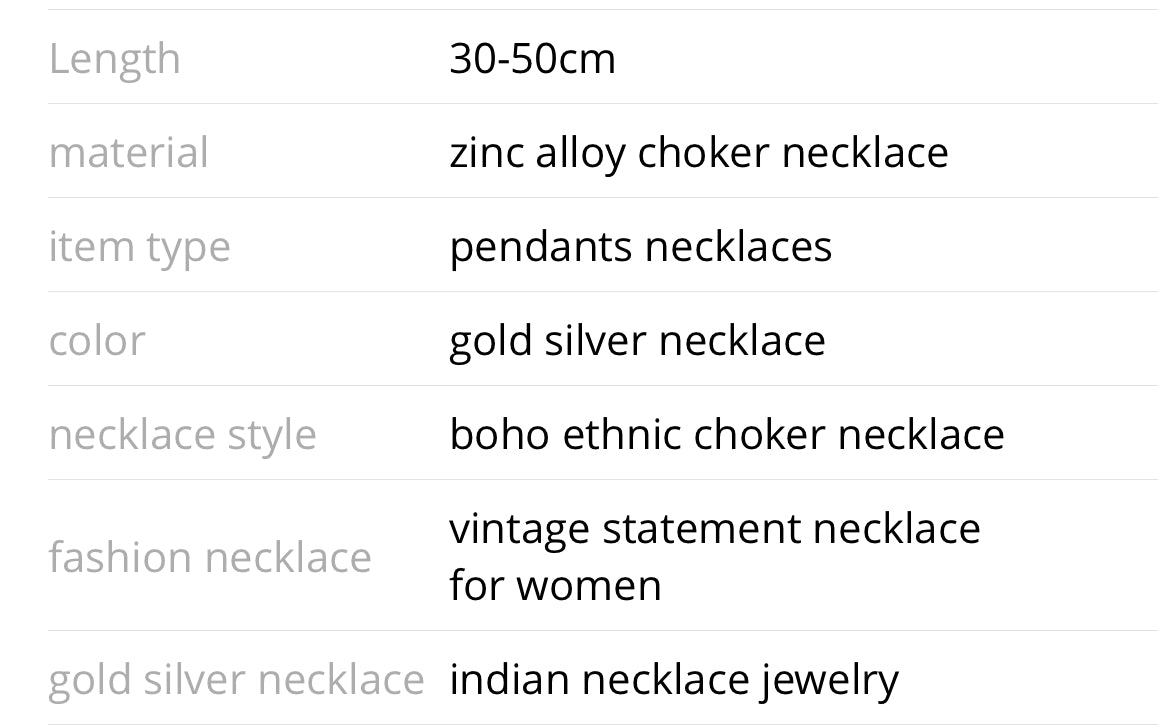 Vintage ZA Statement Stone Necklace