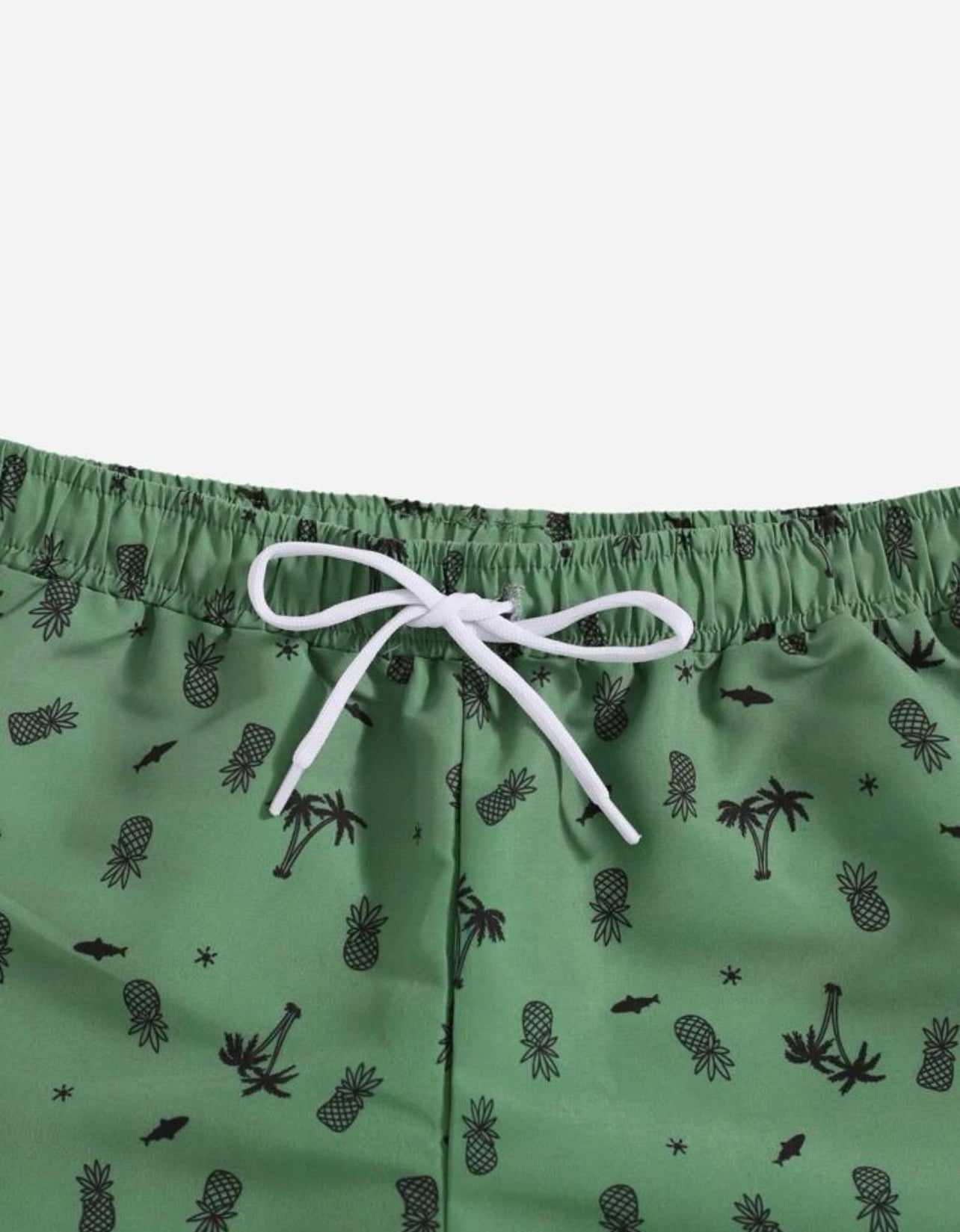 Boys Palm Tree & Pineapple Print Swim Shorts