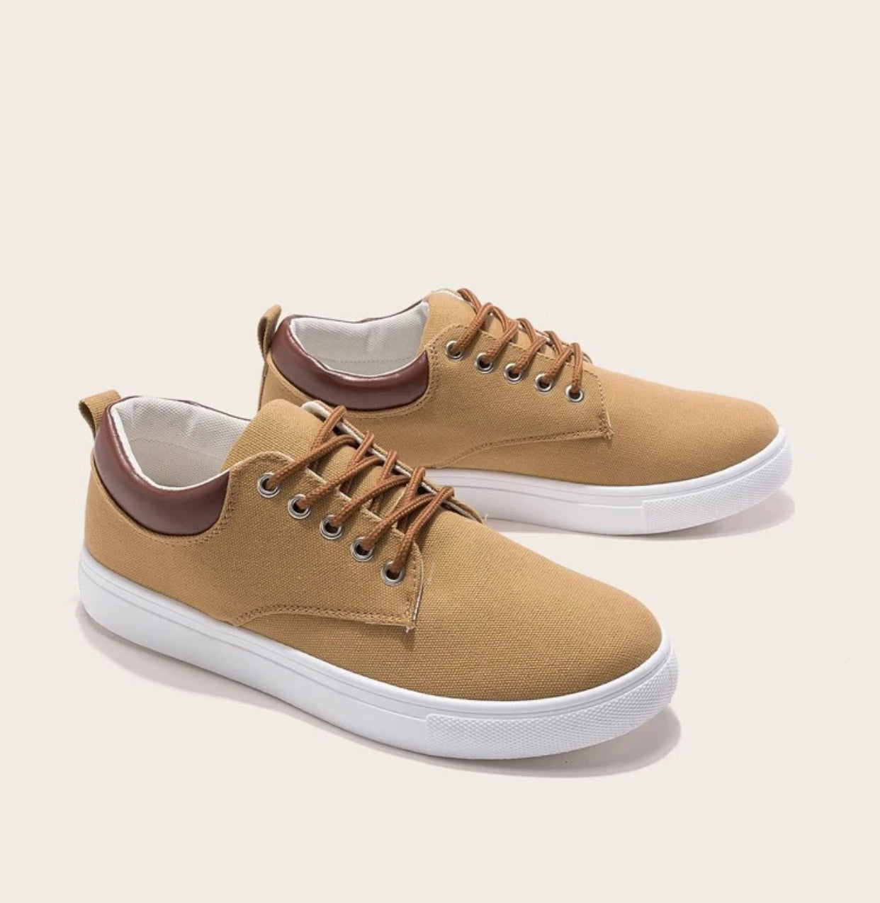 Men’s lace up front canvas sneakers - Christina’s unique boutique LLC