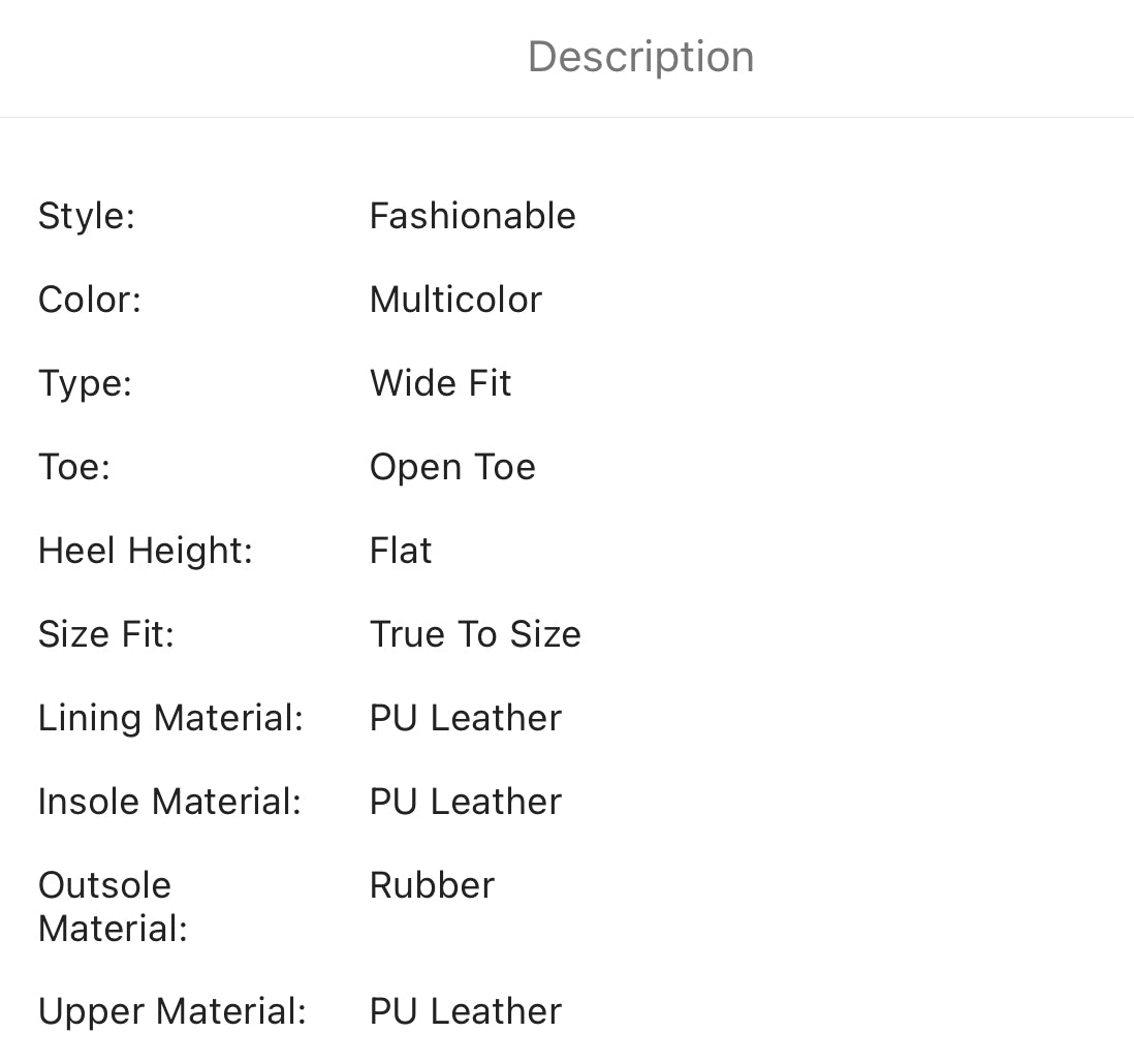 Pleather wide fit slipper sandals