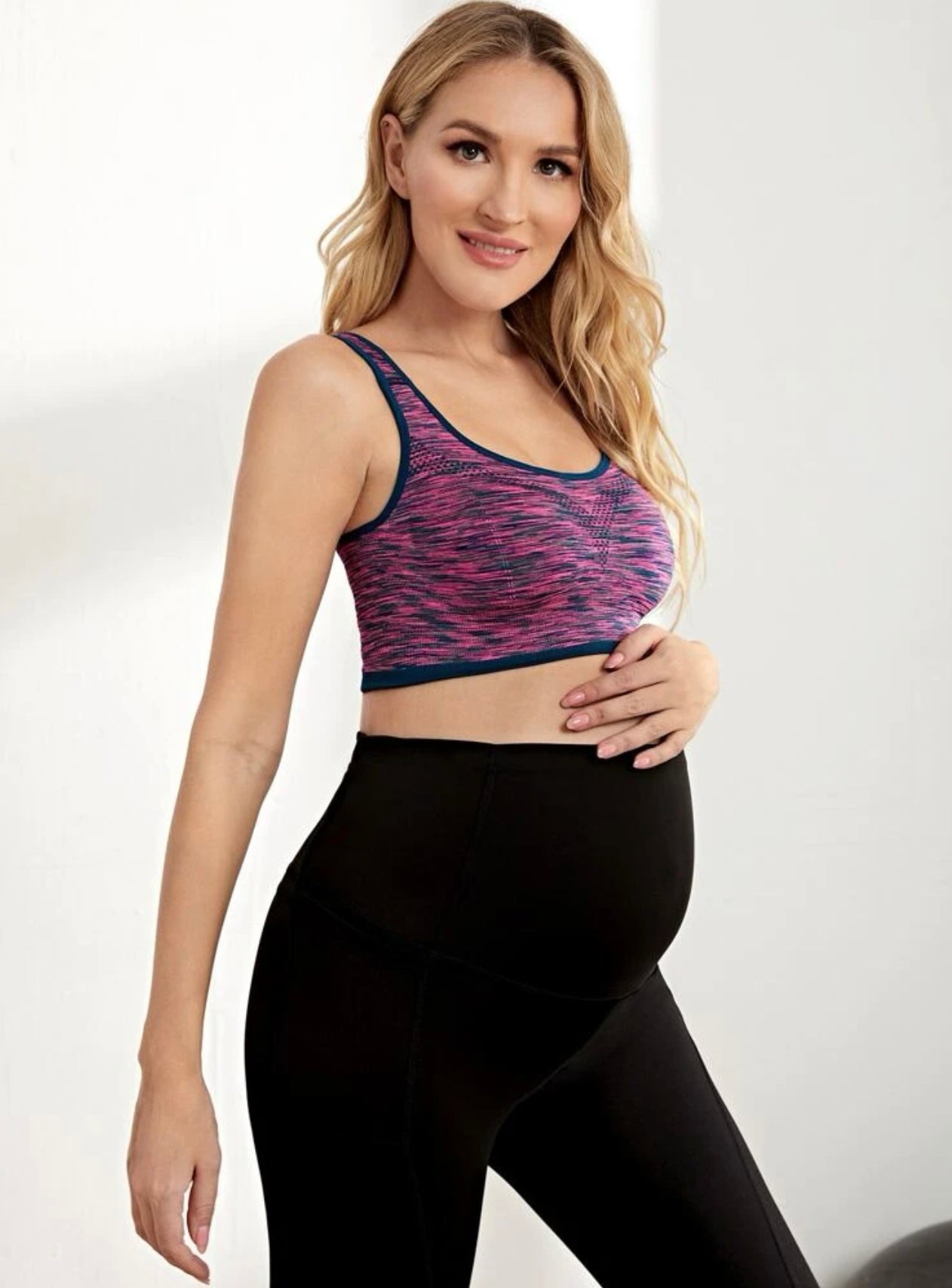 Maternity criss cross wireless bra