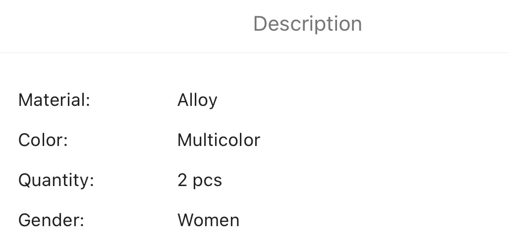 Water drop decor earrings