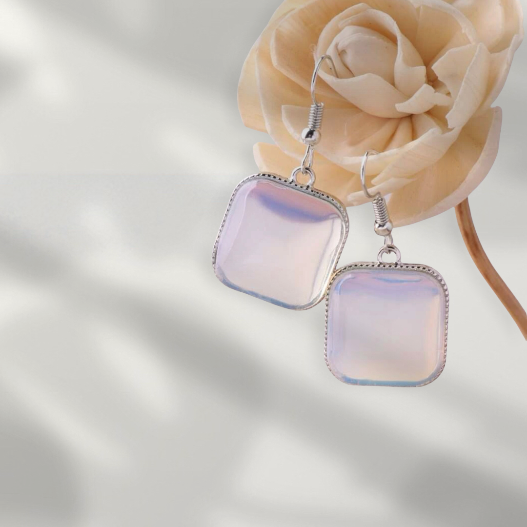 Moonstone inspired dangle earrings