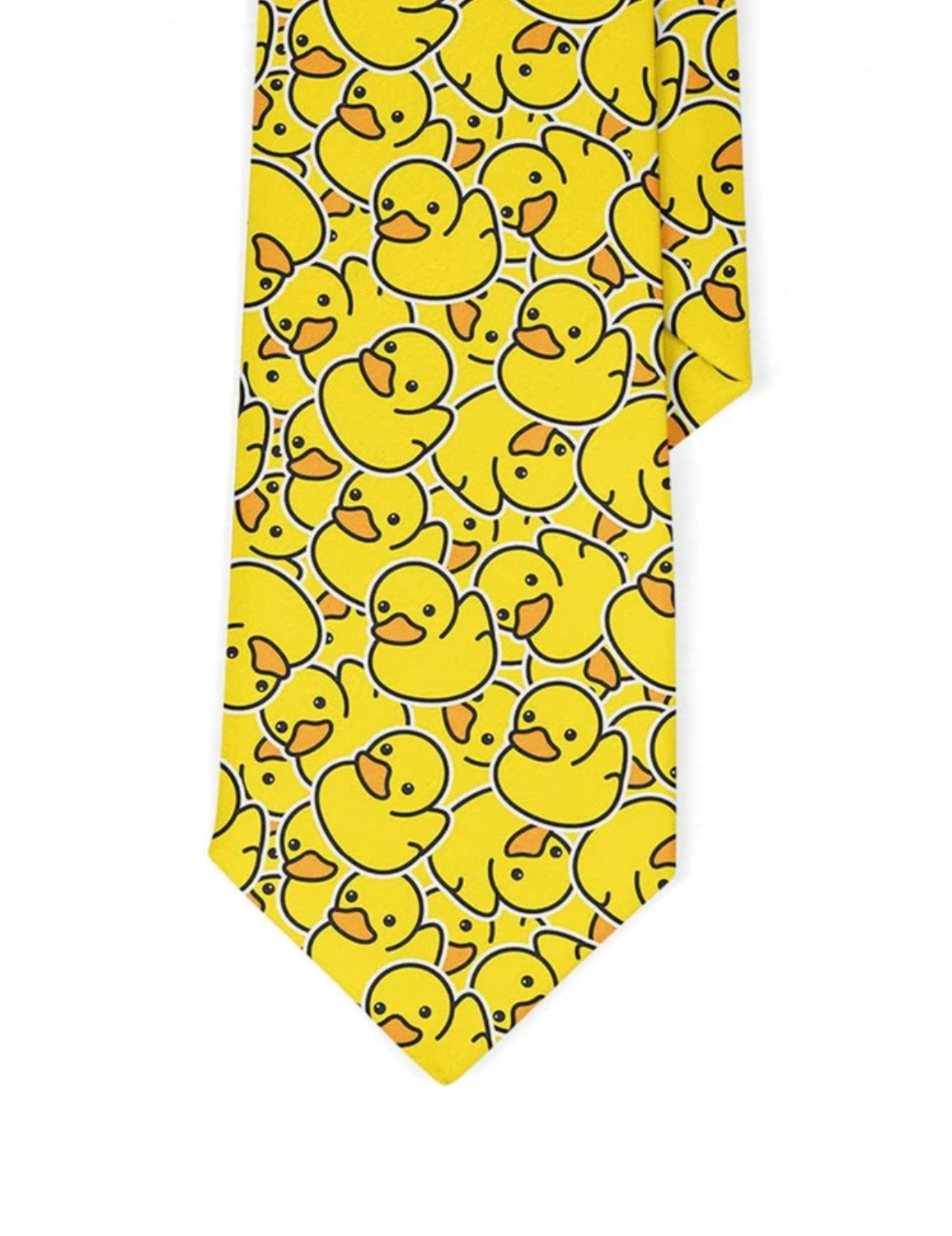 Men Duck Print Tie