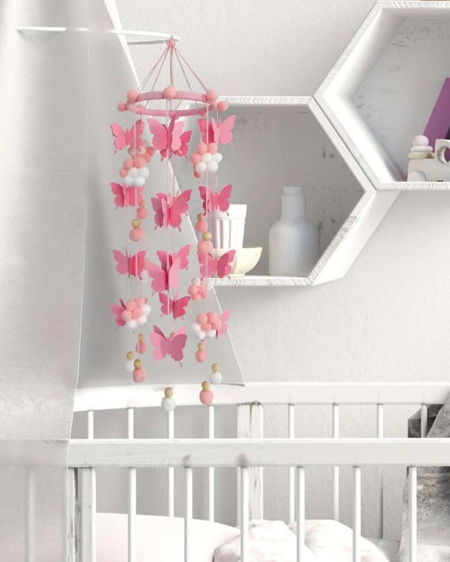 Kids butterfly wind chime