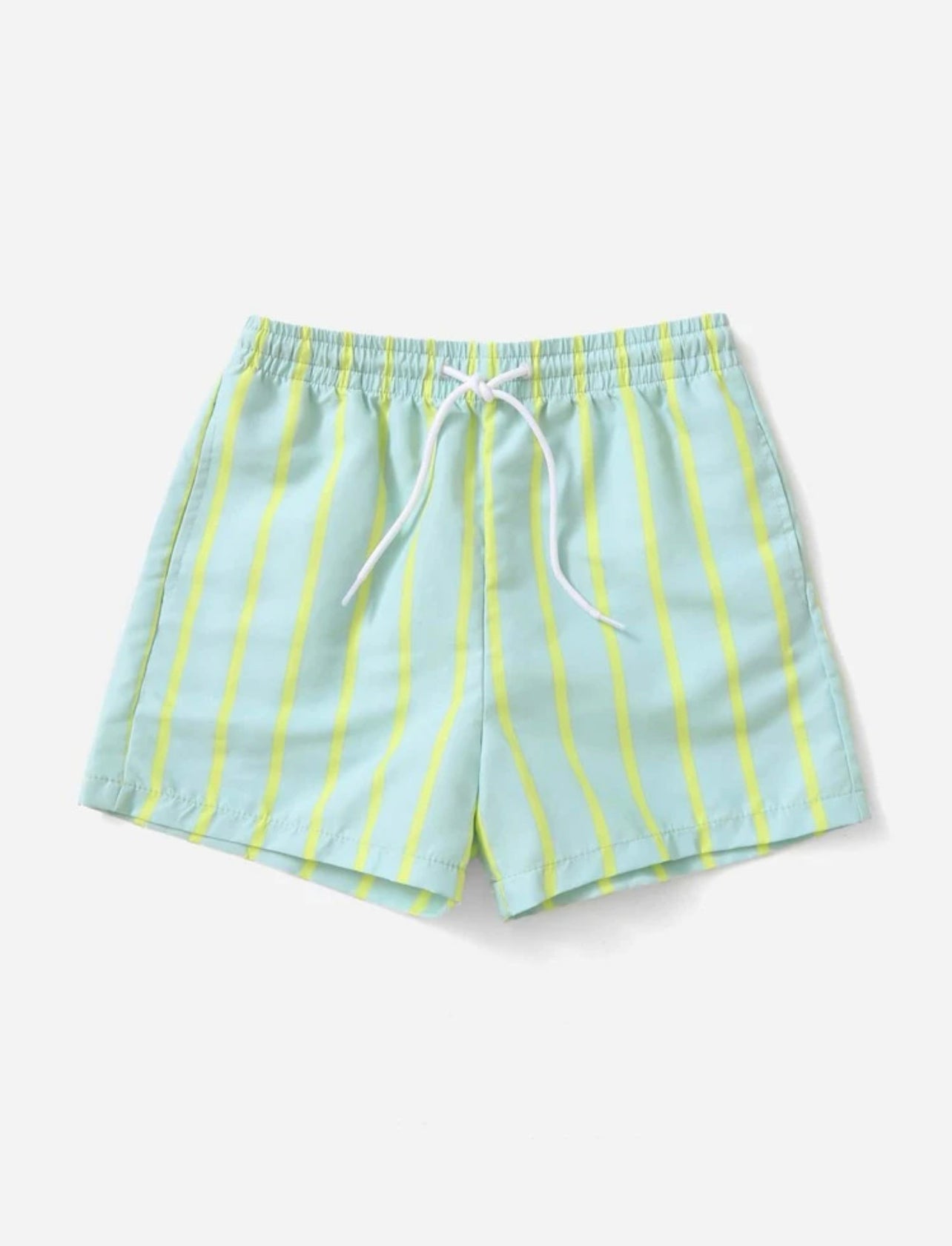 Boys Striped Tie Front Swim Shorts