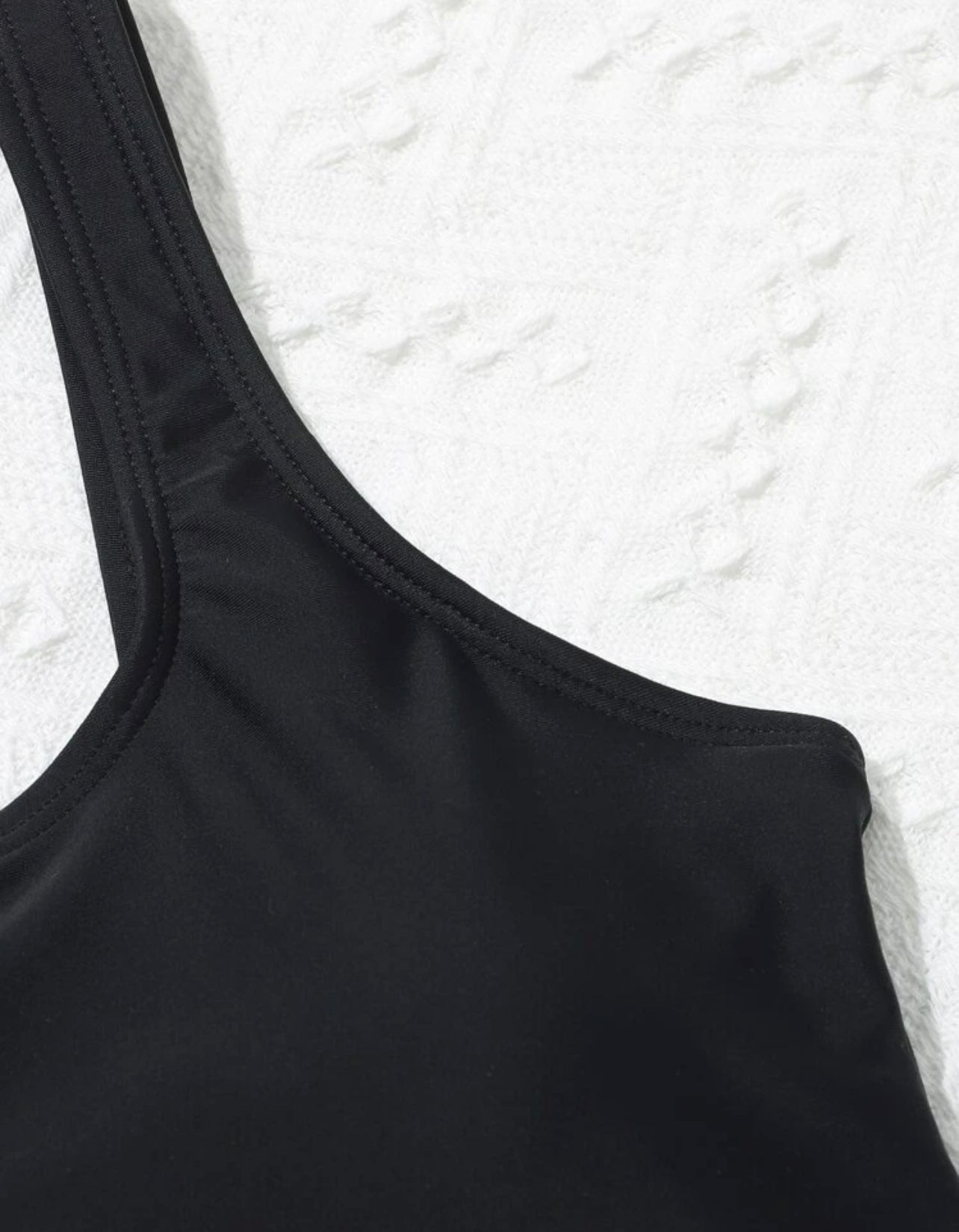 Teen Girls Solid One Piece Swimsuit