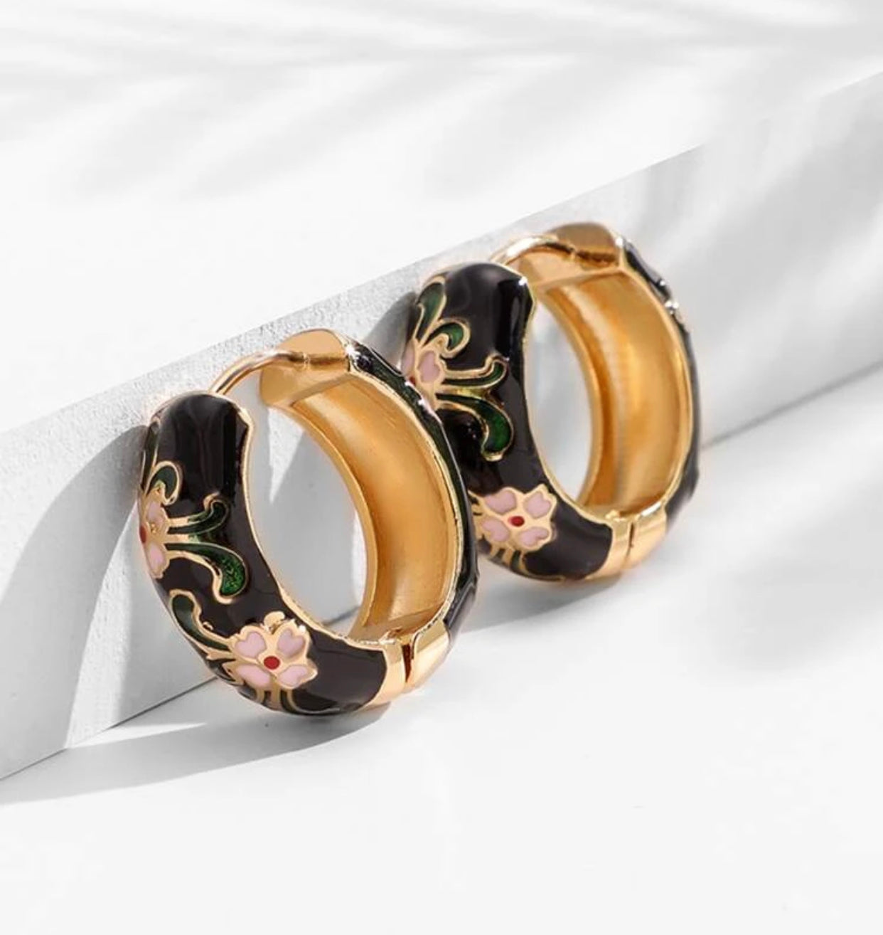 Graphic hoop earrings - Christina’s unique boutique LLC