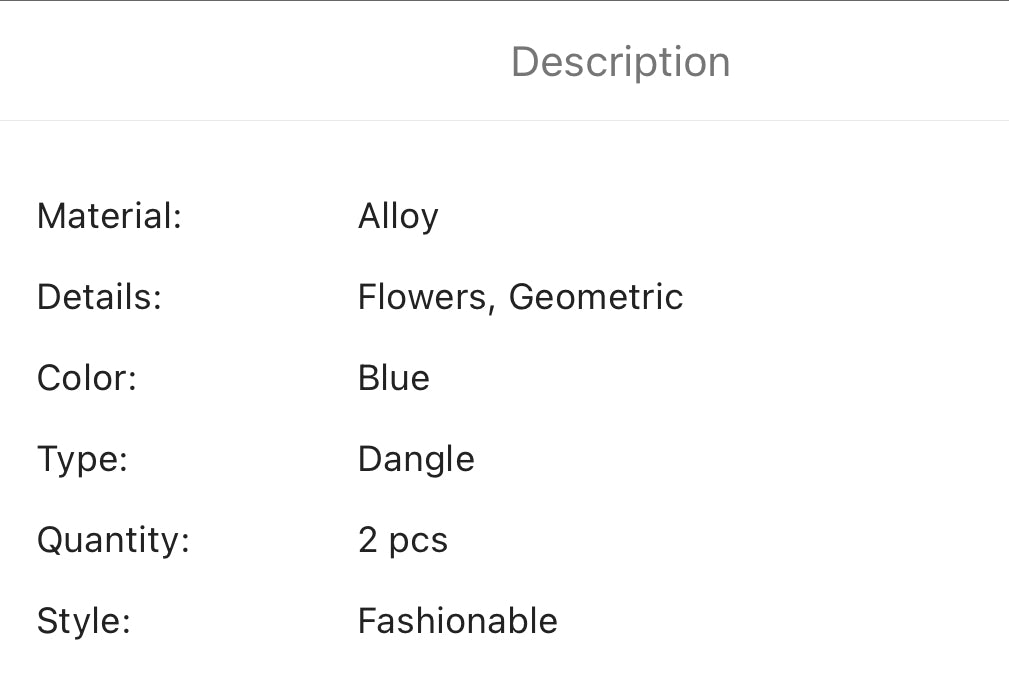 Stunning turquoise decor drop earrings