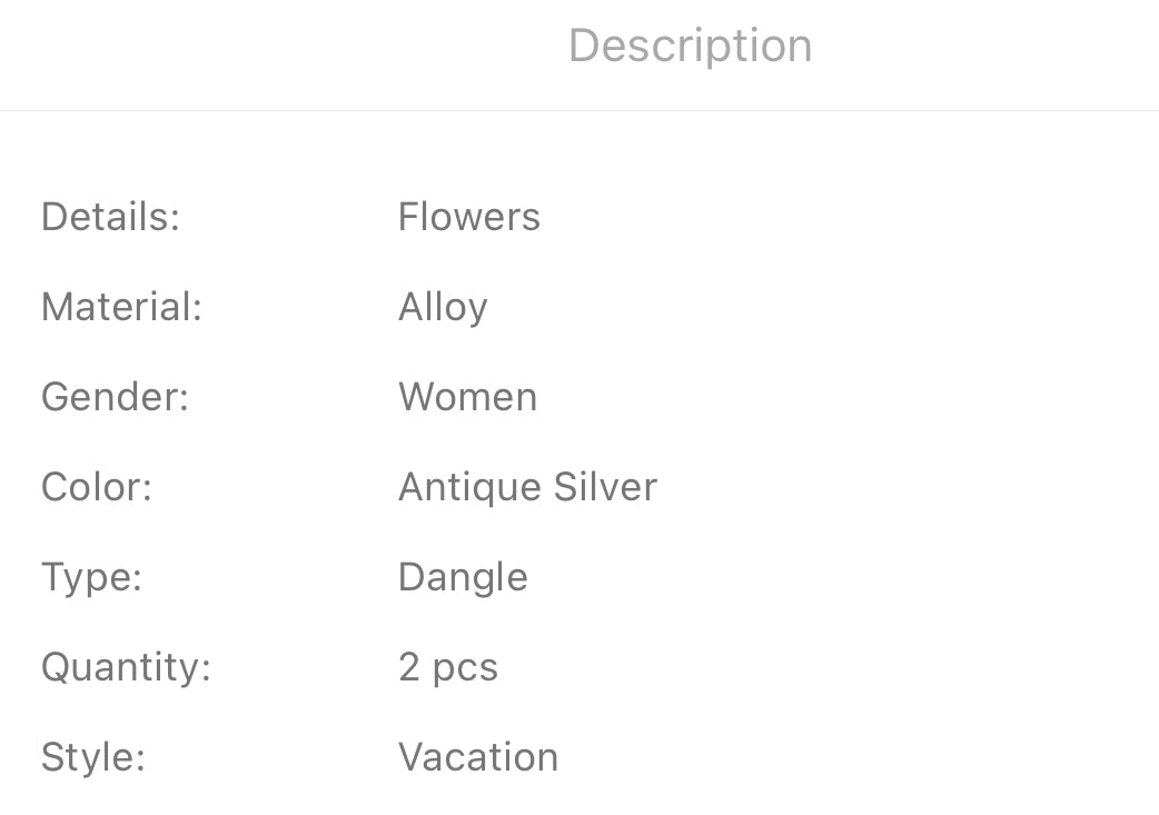 Ginkgo drop earrings