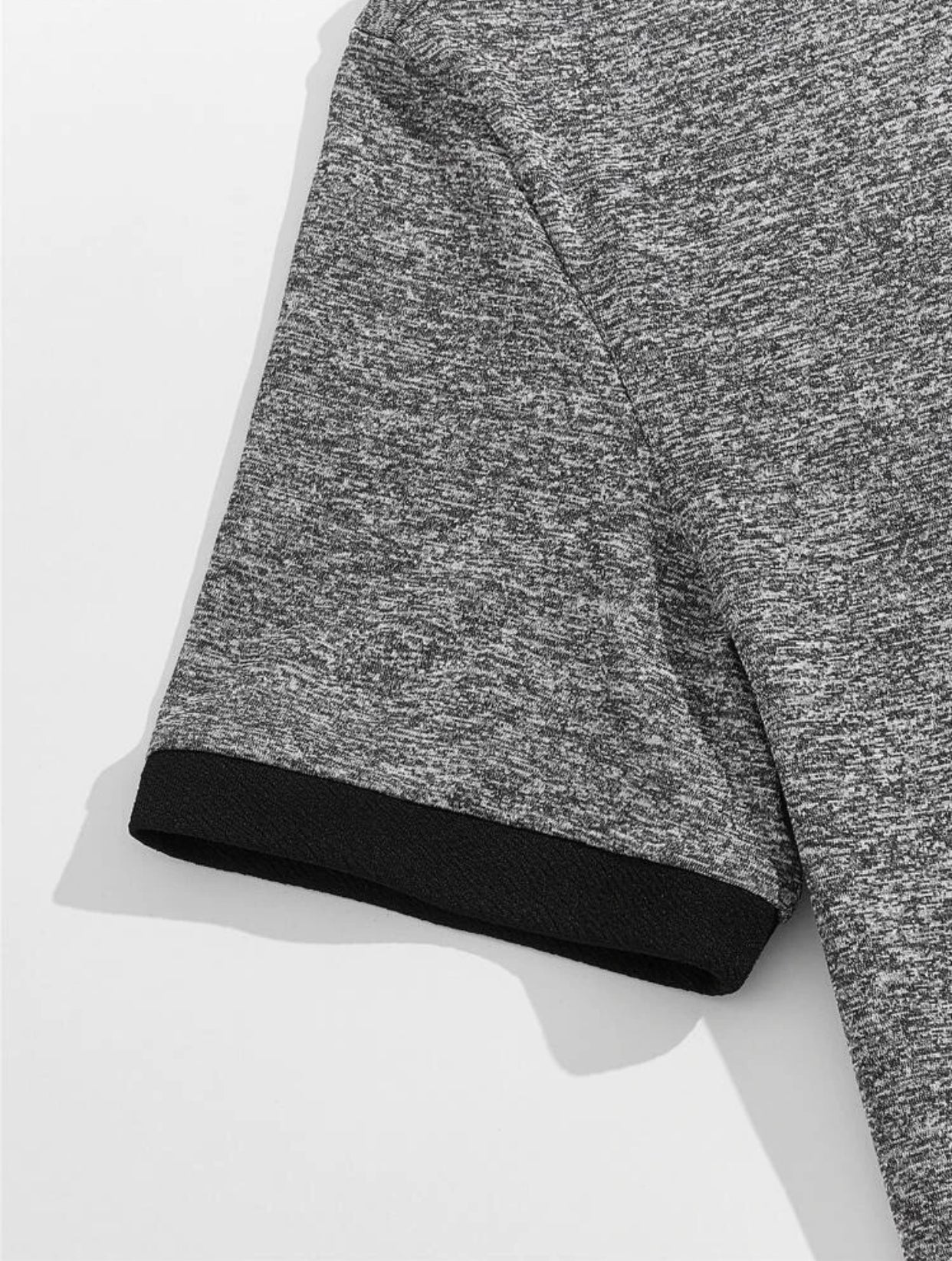 Men’s contrast trim marked tee & drawstring waist pants