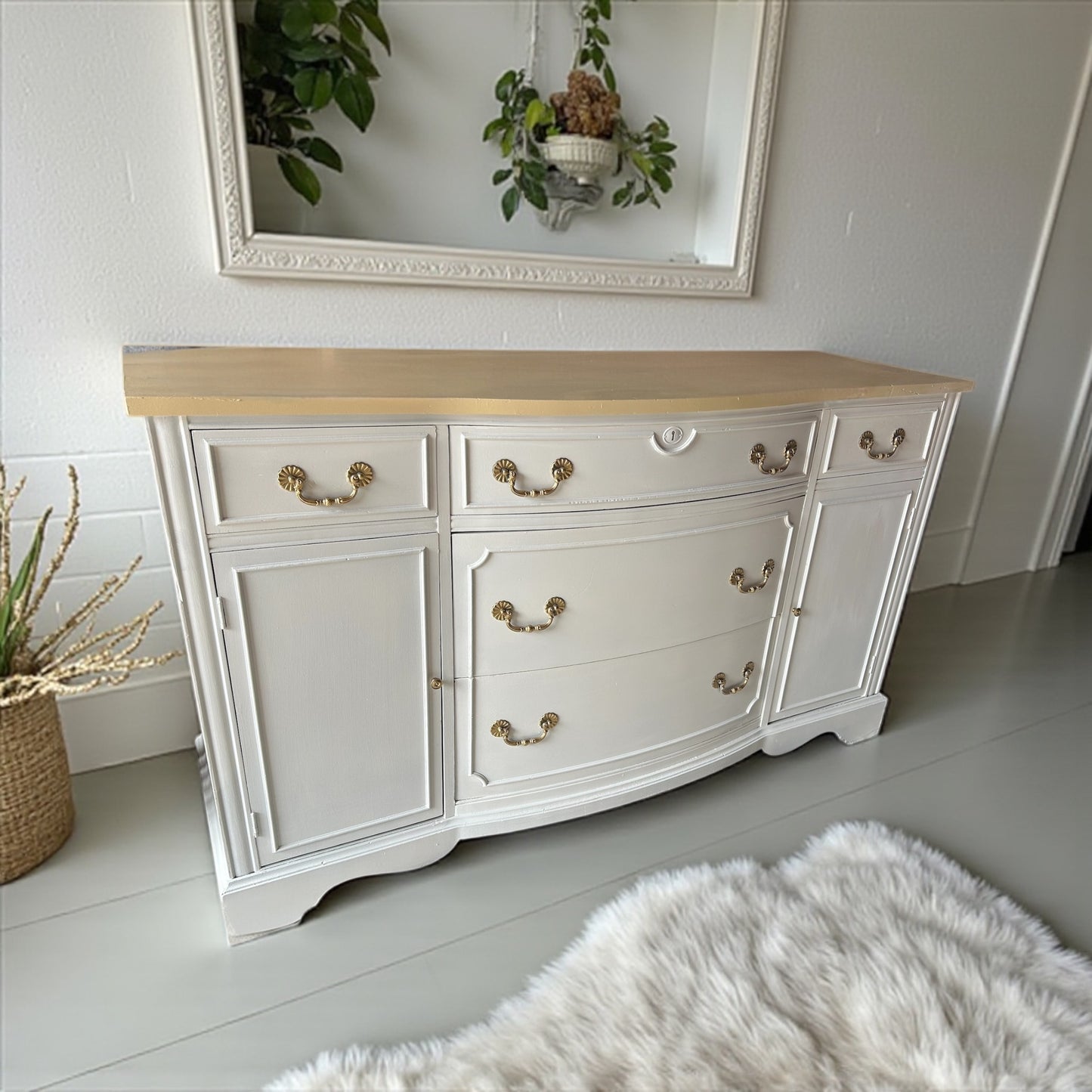 Lakeside newly refinished buffet table