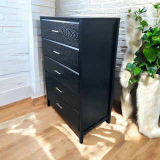 Simple, modern, stylish black dresser