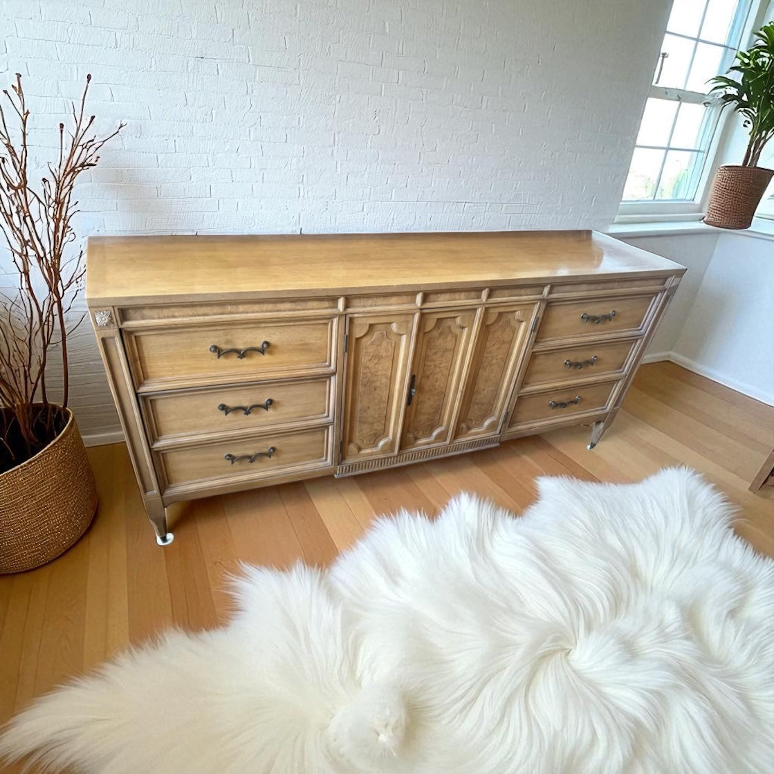 Solid wood MCM Dresser-9 Drawer’s