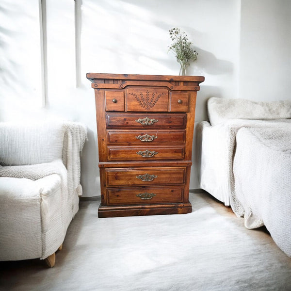 Stunning Vintage Real Wood Dresser