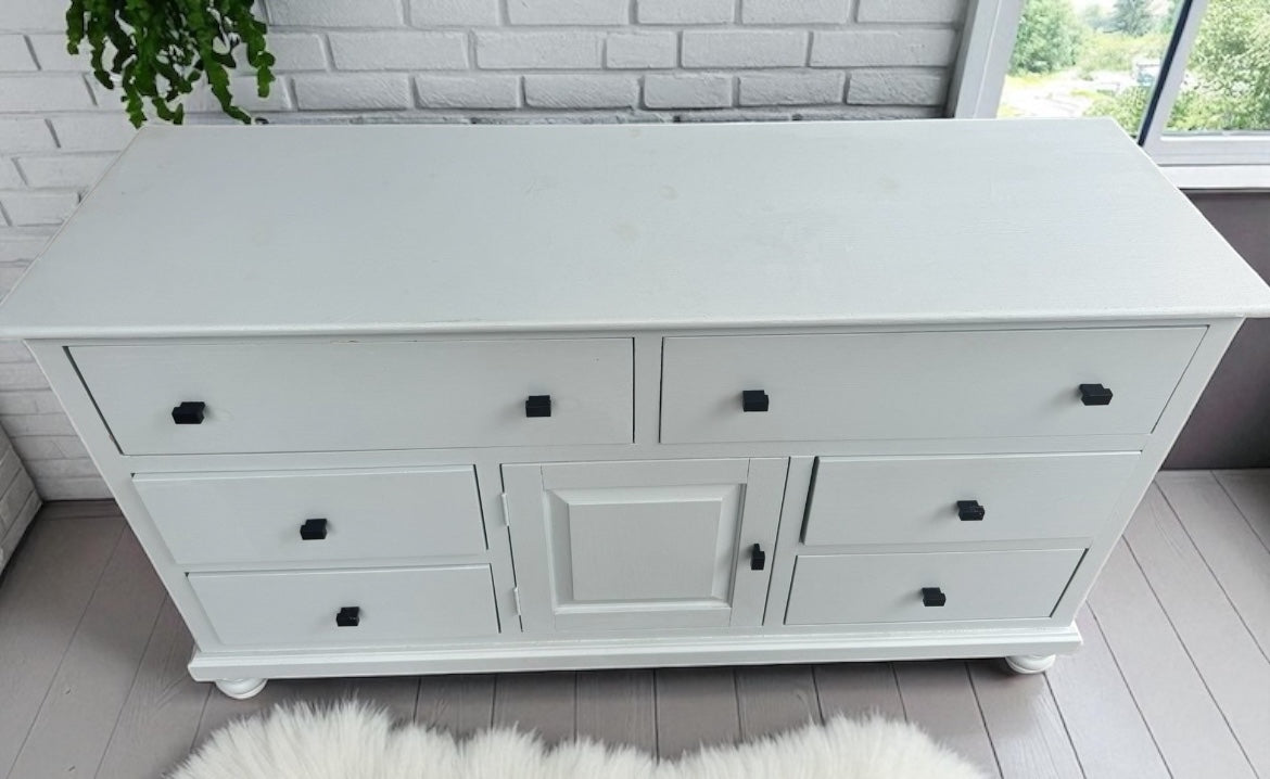 Light Blue Wood Dresser