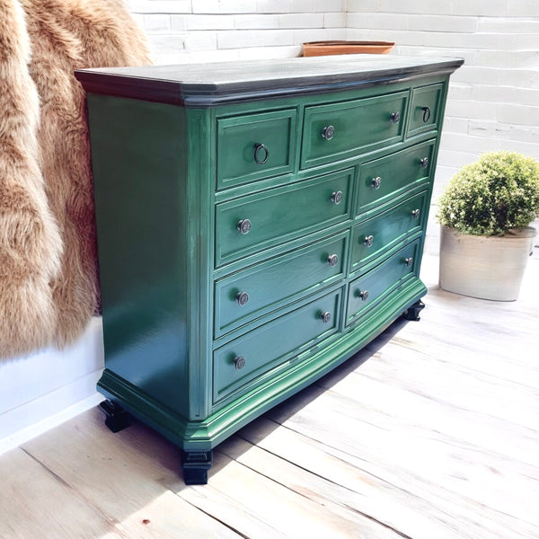 Ashley furniture Satin-Hunter-Green  dresser