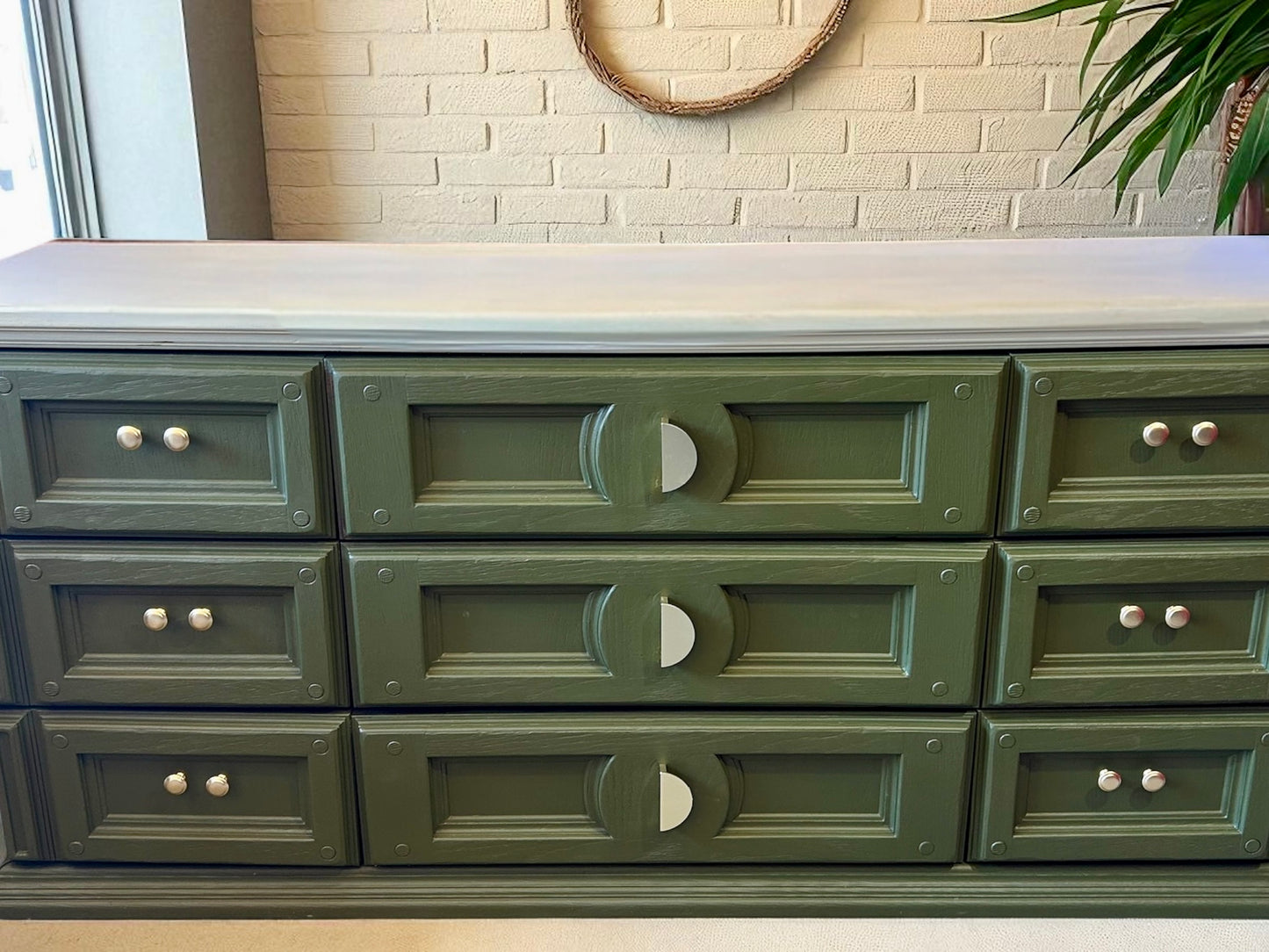 Servidia 9 Drawer Dresser Refinished