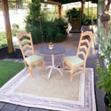 Three piece bistro style table and chairs
