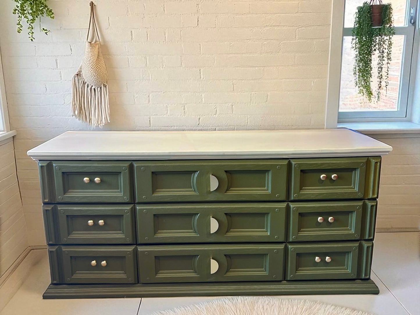 Servidia 9 Drawer Dresser Refinished