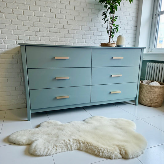 Sky Mist Modern Six-Drawer Dresser