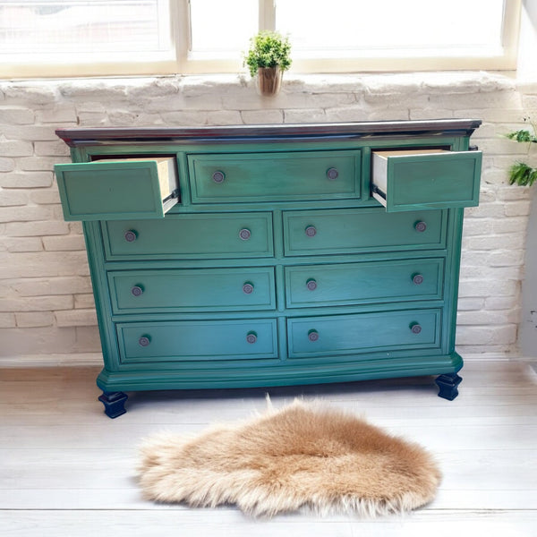 Ashley furniture Satin-Hunter-Green  dresser