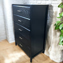 Simple, modern, stylish black dresser