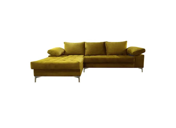 Velvet, Mustard Victoria Sectional