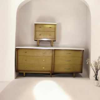 Mid-Century Bassett Dresser with matching Nightstand