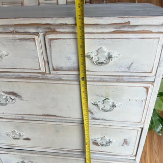 Shabby Chic inspired white dresser