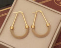 2pcs European Style Hollow Out Earrings