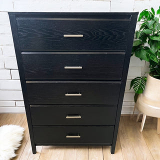 Simple, modern, stylish black dresser