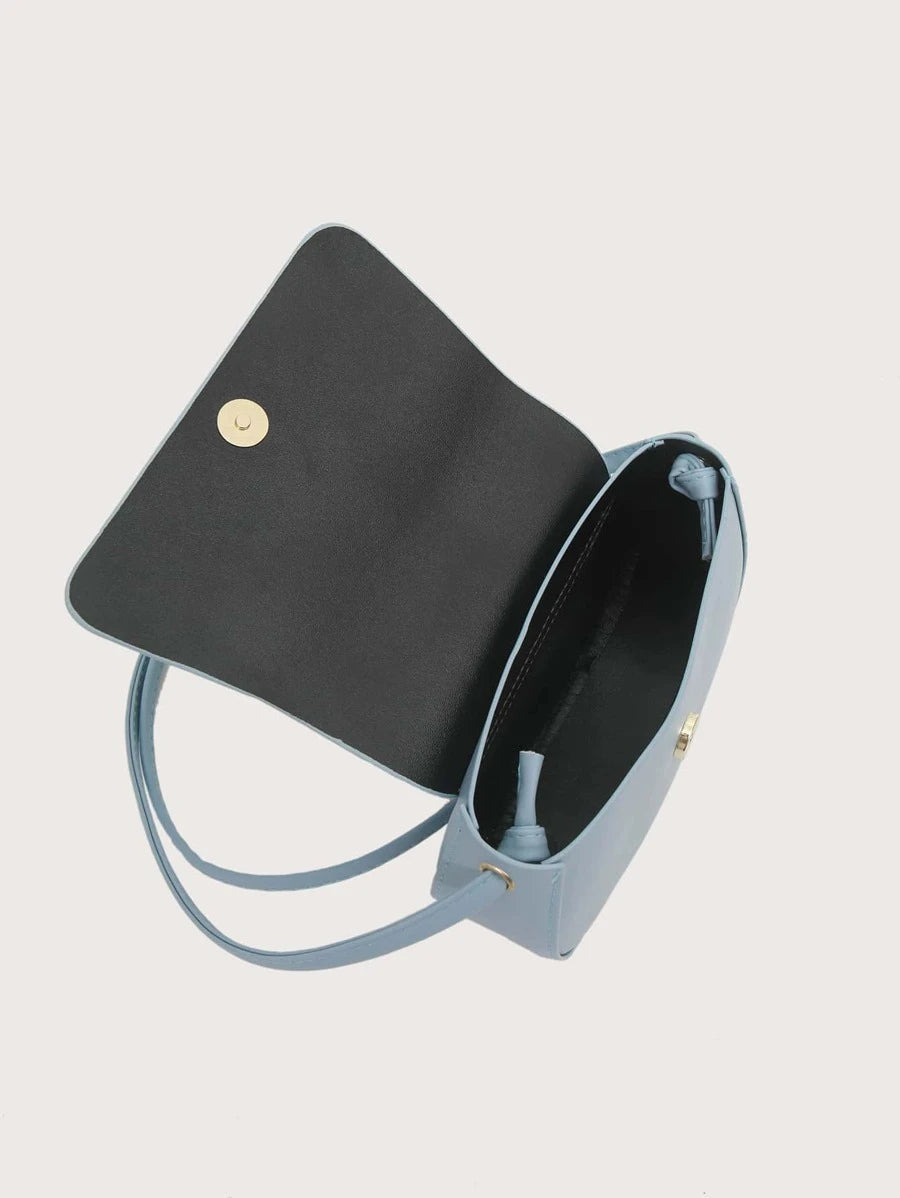Mini Minimalist Flap Crossbody Saddle Bag