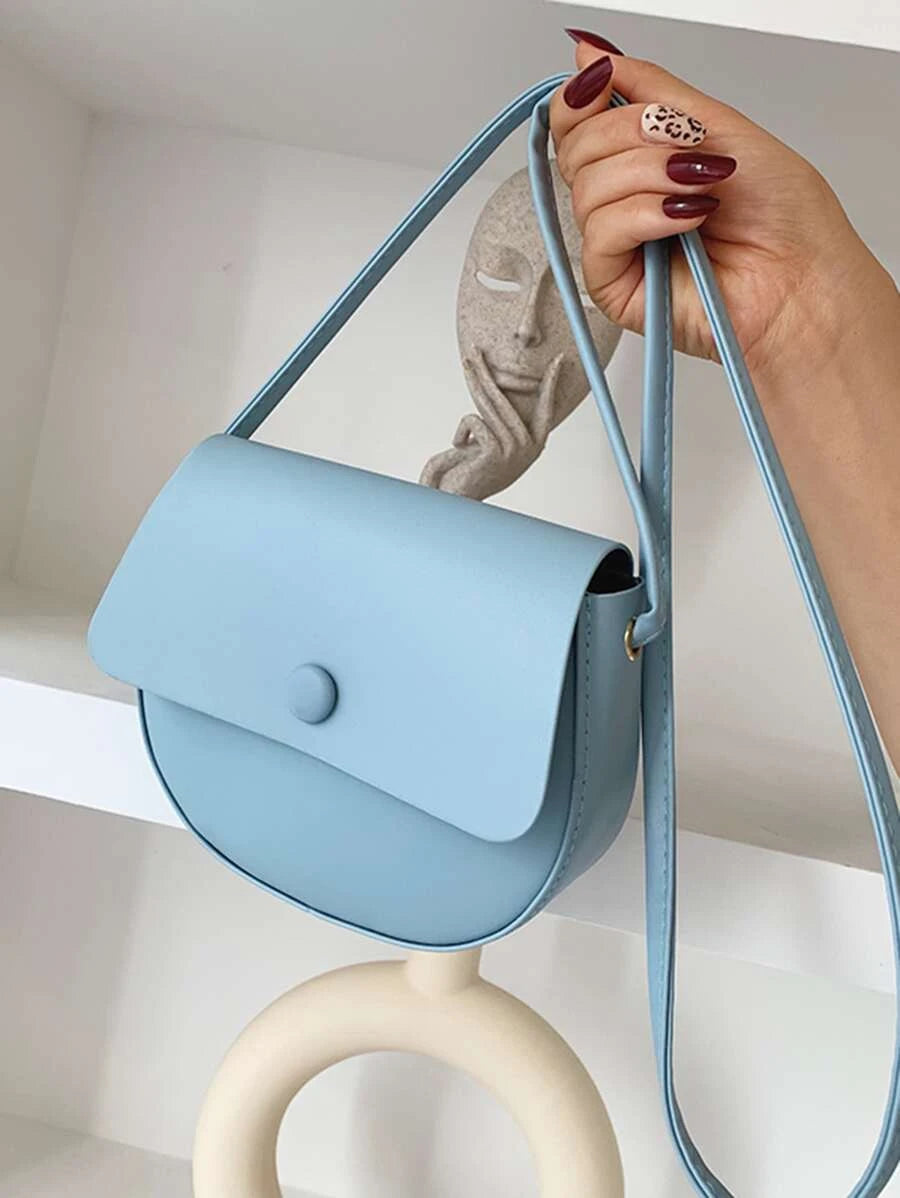 Mini Minimalist Flap Crossbody Saddle Bag