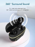 Power Display True Wireless Stereo Headset Compatible With Bluetooth