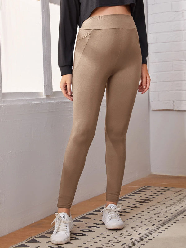 Maternity Pocketed High Waist Leggings